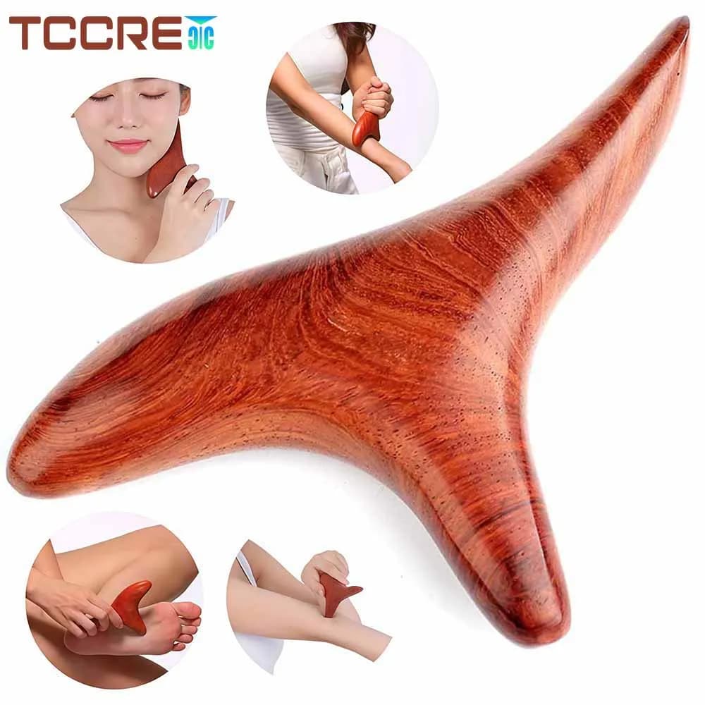 Wood Trigger Point Gua Sha Tool