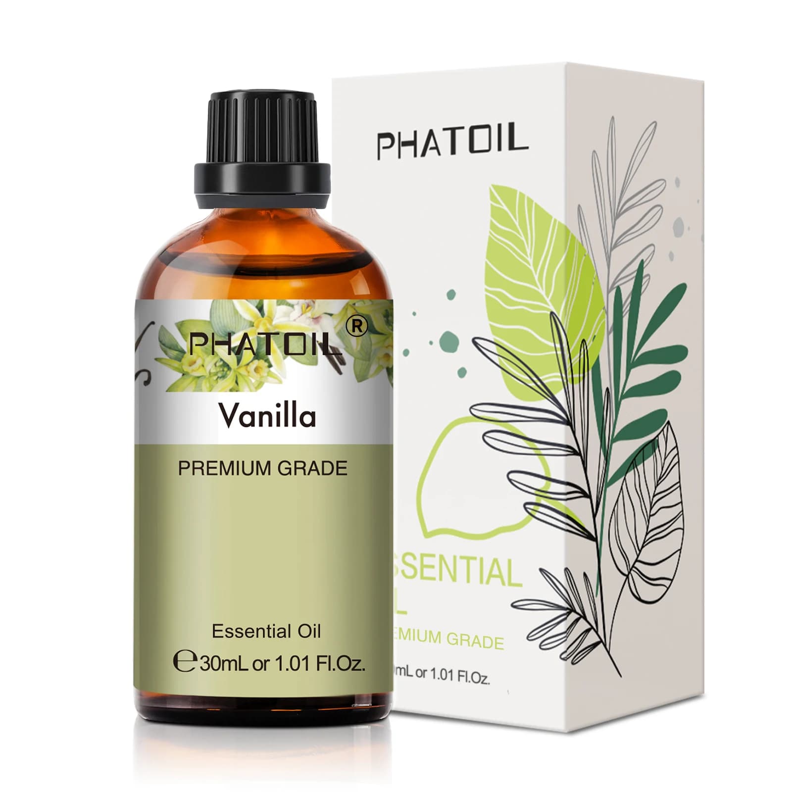 Bottle of lavender, peppermint, vanilla and tea tree essential oil blend — image 3