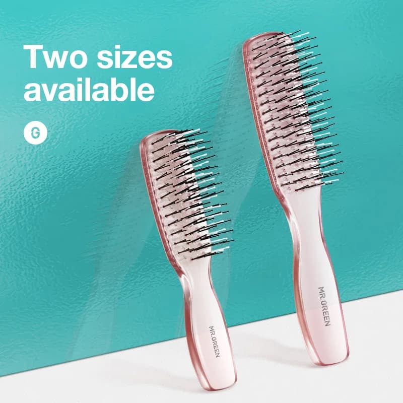 scalp massage hair brush with fine detangling teeth — image 2