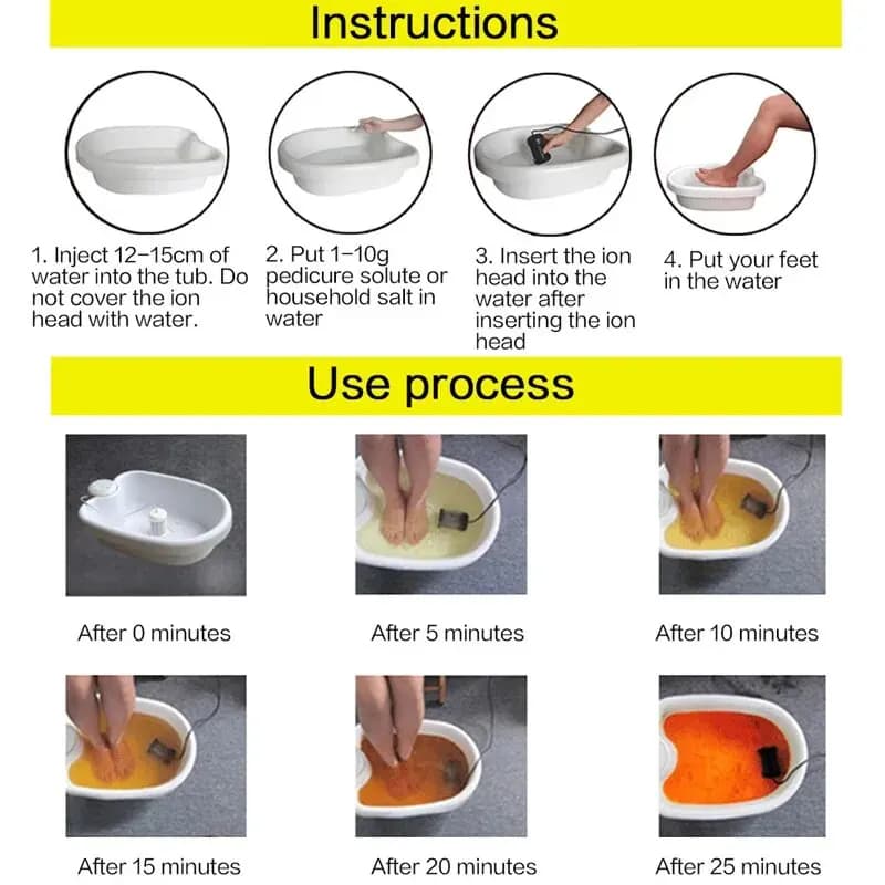mini ionic foot bath massage machine — image 4