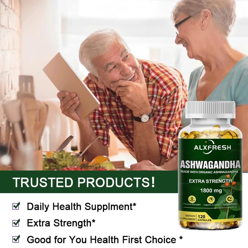 Organic ashwagandha root extract capsules — image 6