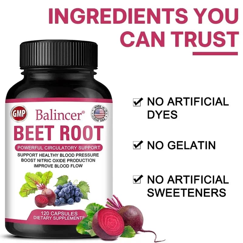 organic beetroot capsules with black pepper — image 5