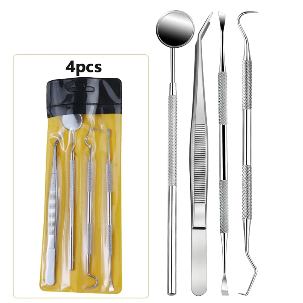 Dental cleaning tool set with scissors and flosser — image 8
