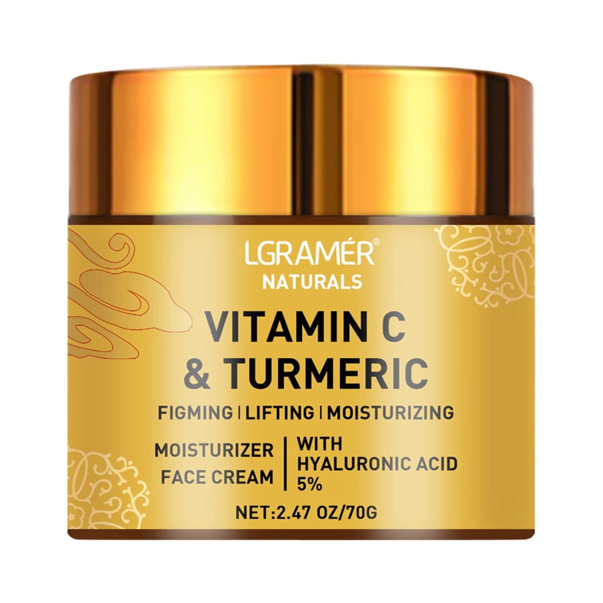 Turmeric vitamin C face cream with retinol and hyaluronic acid — image 7