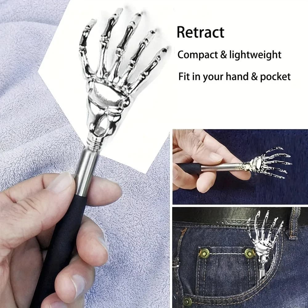 stainless steel telescopic back scratcher — image 5