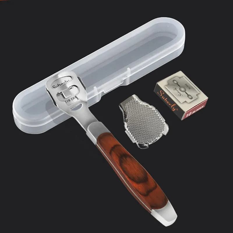 Wood handle foot file with ten blades — image 6