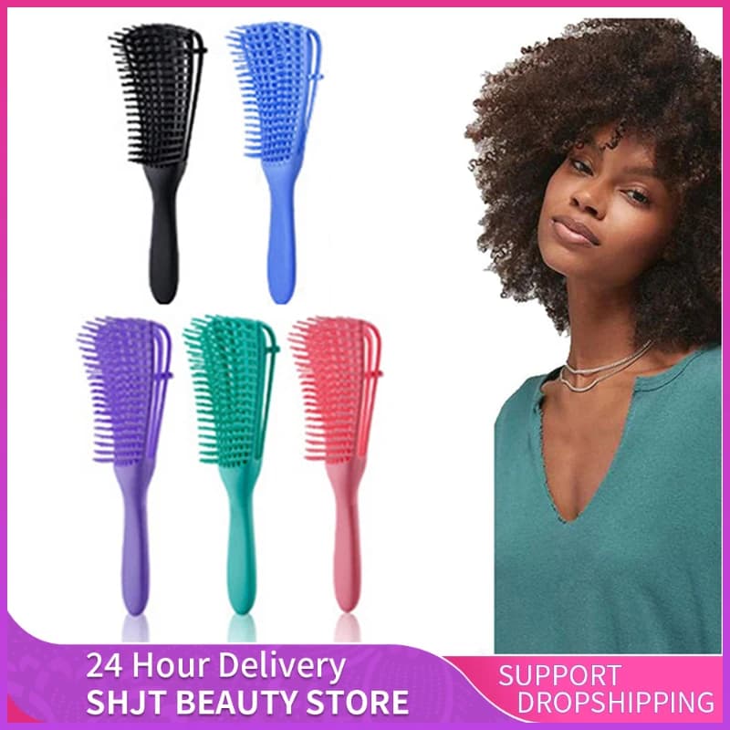 detangling scalp massage hair brush — image 1