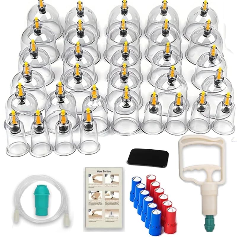 plastic vacuum cupping set with 32 suction cups — image 6