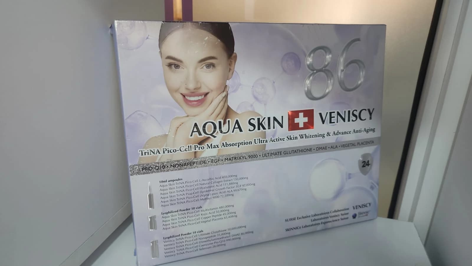 Aqua Skin Veniscy 86 Glutathione with Vitamin C, Collagen & Vitamin E | Premium Beauty Formula — image 3