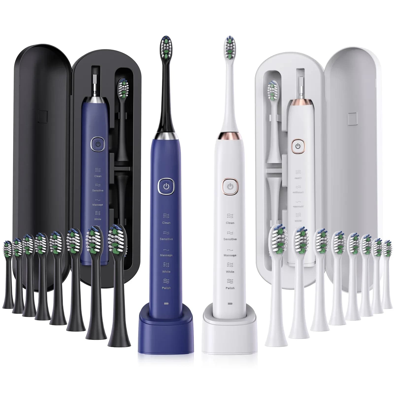 FUNMENTO Sonic Electric Toothbrush with Ultrasonic Cleaning