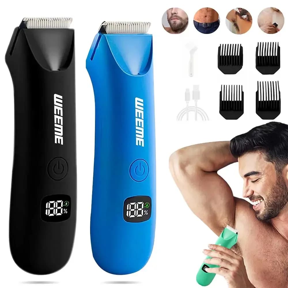 Men's Body Grooming Trimmer with Digital Display