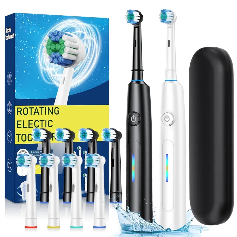 3D Rotating Electric Toothbrush – 5 Modes, USB Fast Recharge