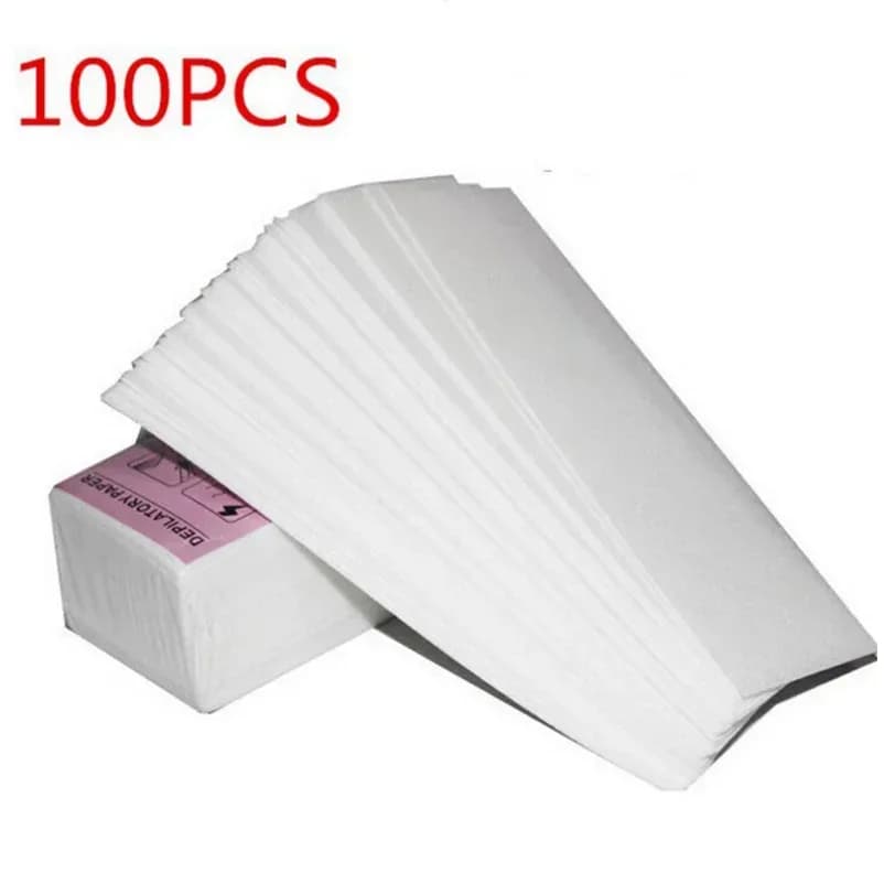 100 Nonwoven Wax Strips for Body Hair Removal