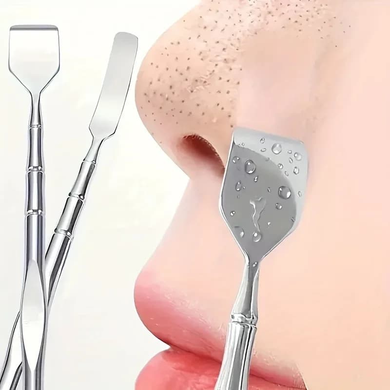 Double‑Ended Blackhead Remover – Facial Pore Cleanser, Exfoliator & Massage Tool