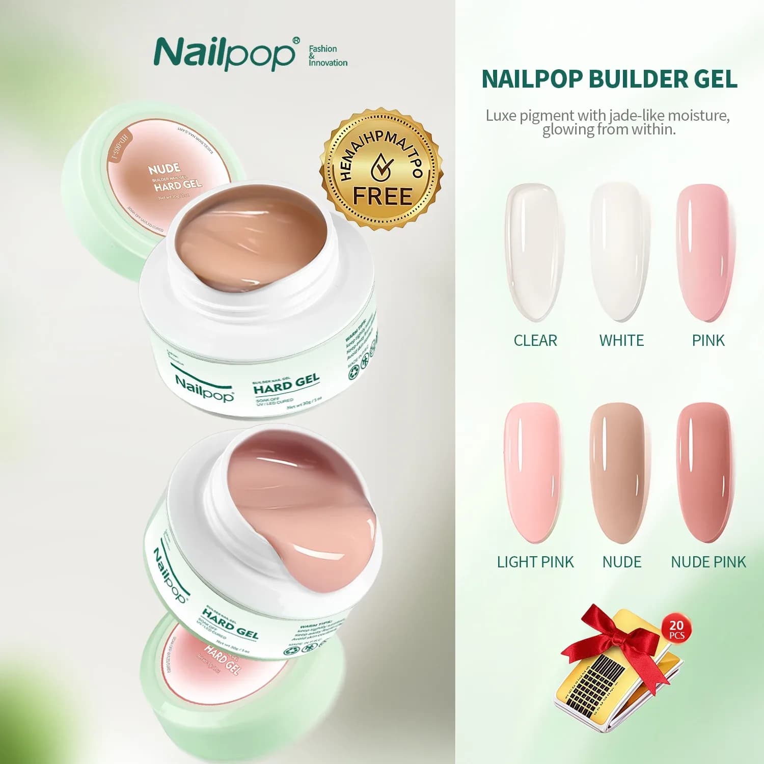 Milky Smooth HEMA-Free Builder Gel, 30 g