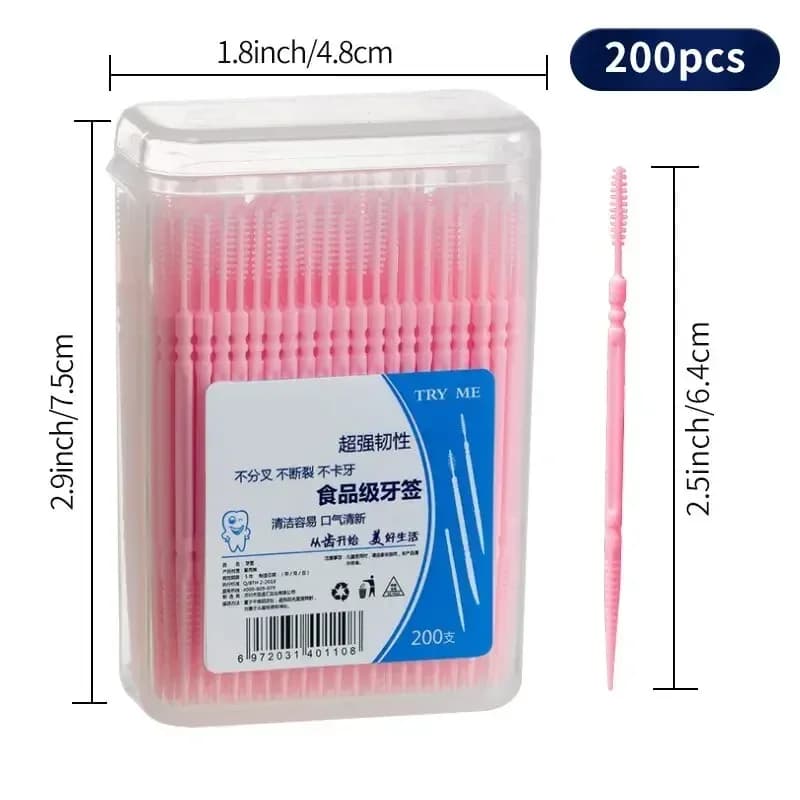 Ultra Fine Disposable Toothpick – 200 Count