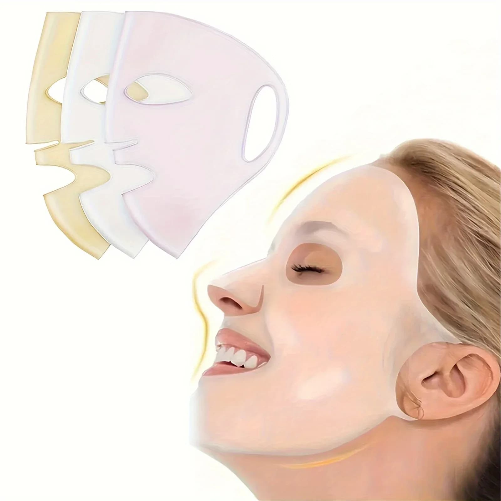 3D Silicone Facial Mask – Reusable Moisturizing Mask