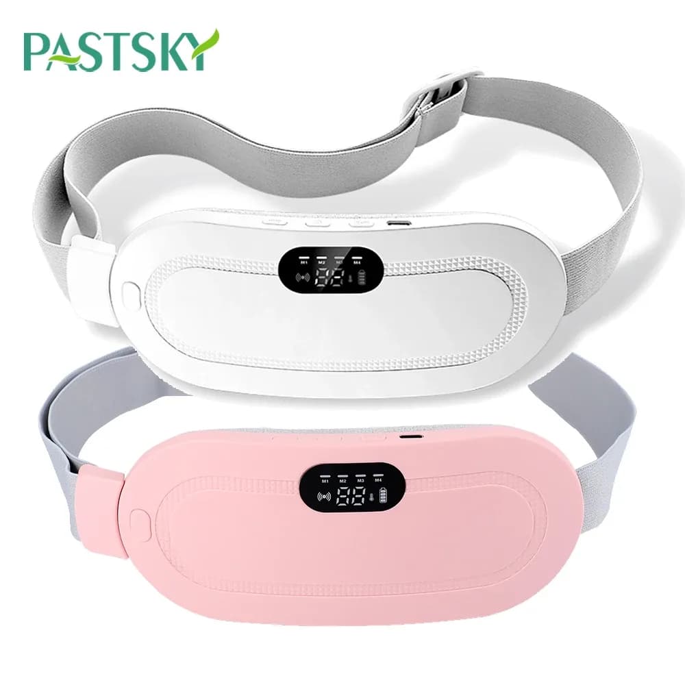 Electric Period Cramp Massager with Vibration and Heat Belt