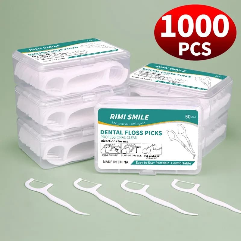 Dental floss sticks – 50, 150, 300, 600, or 1000 count