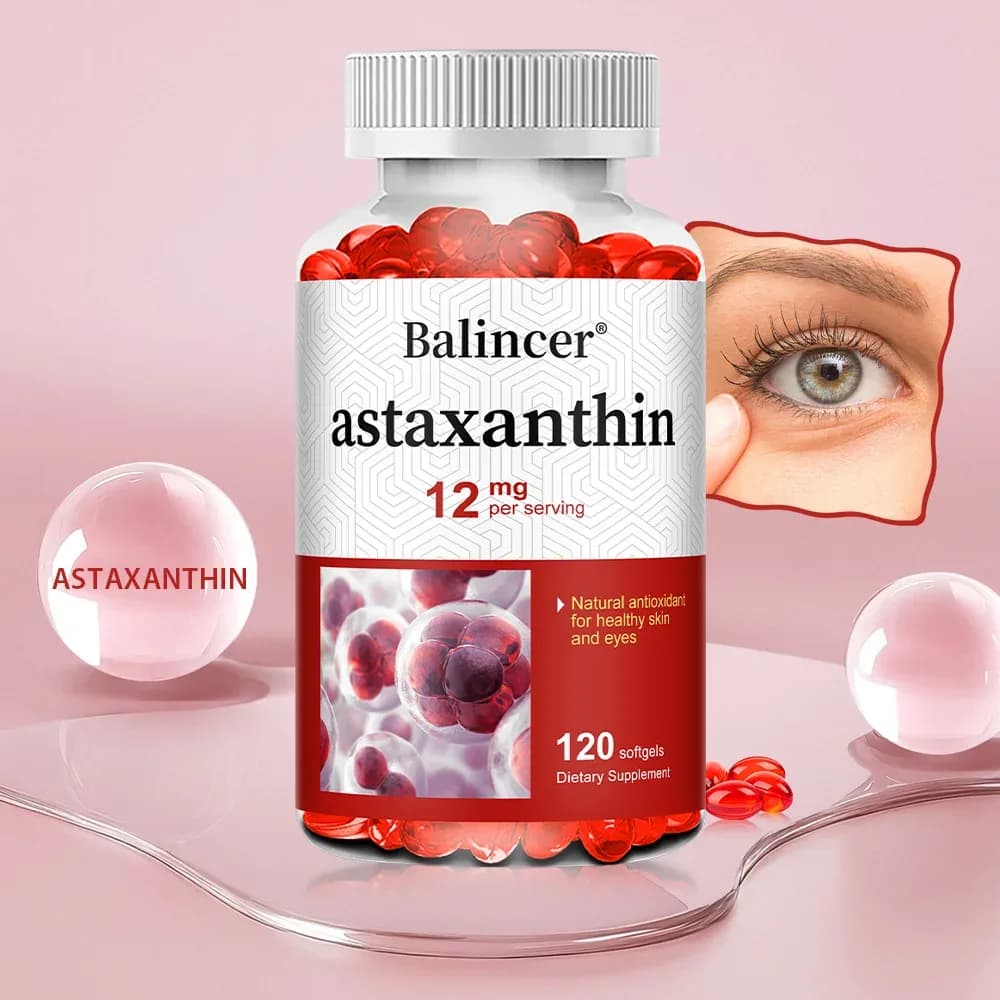 Natural Astaxanthin 12 mg Capsules
