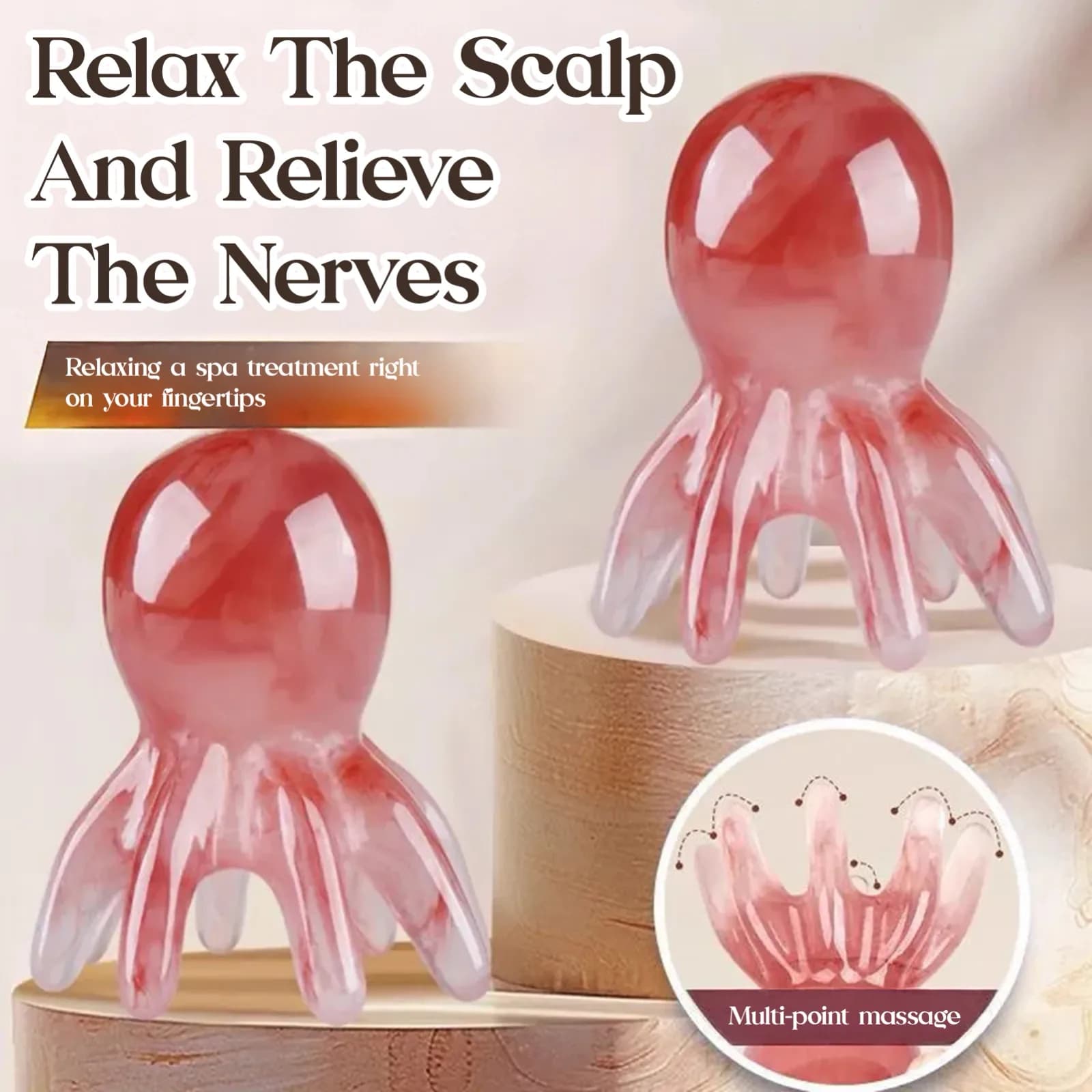 Octopus Head Manual Acupressure Massager