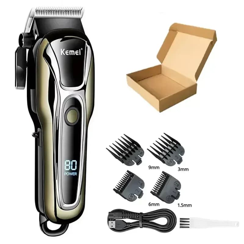 FUNMENTO Rechargeable Hair Clipper with Adjustable Combs