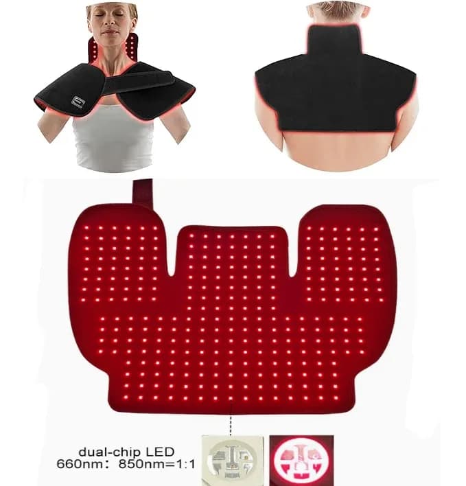 Red Light Therapy Shoulder & Nape Pad – 660nm & 850nm