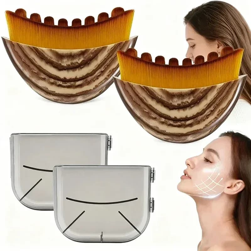 Lymphatic Contour Face Brush for Drainage Massage