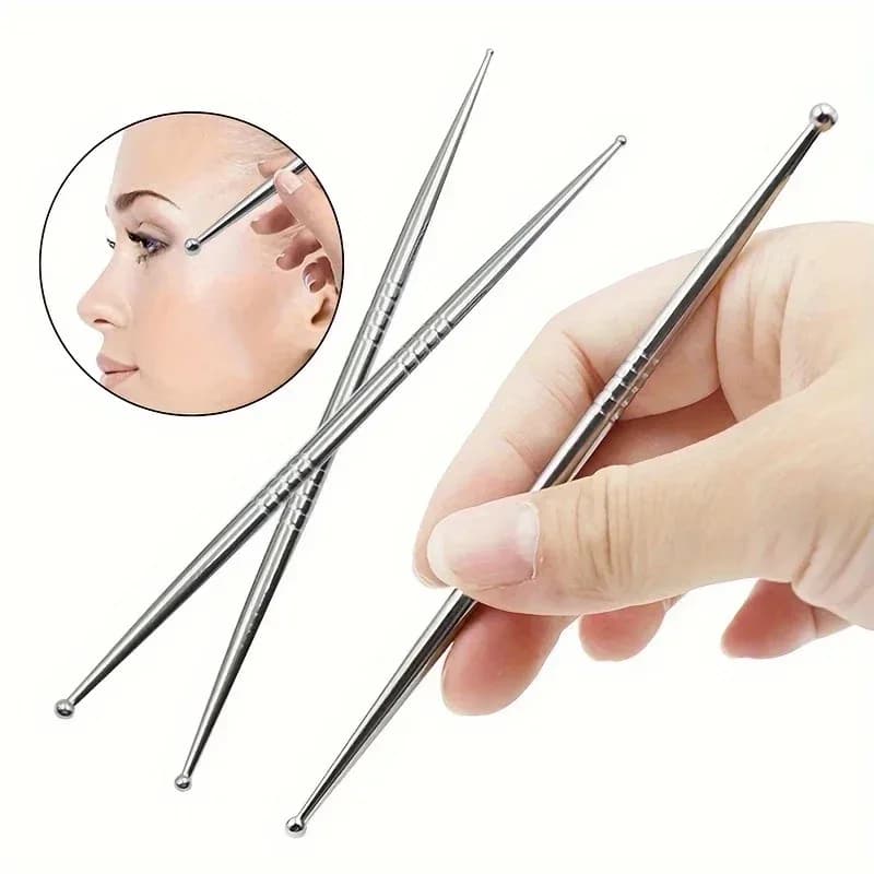 3-Piece Acupuncture Set with Double-Head Face Massage Tool