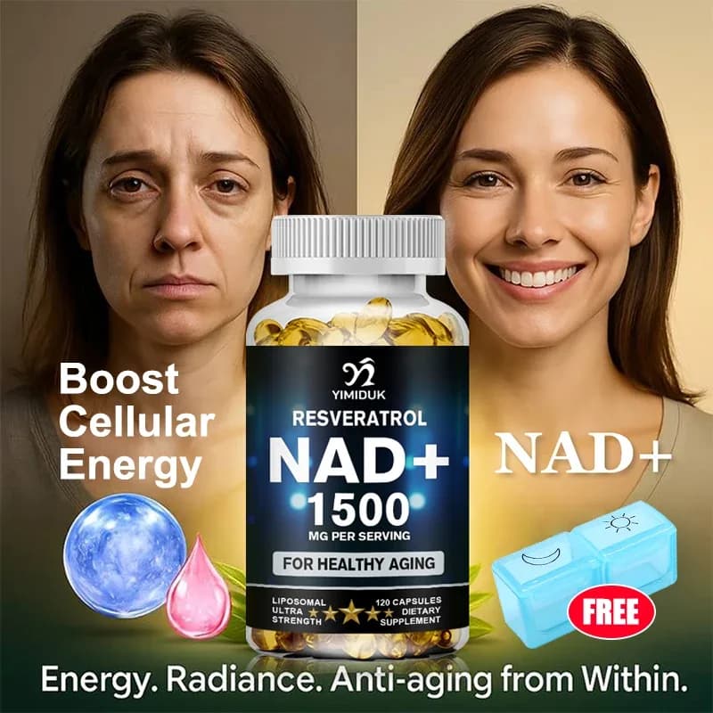 Liposomal NAD+ Supplement with Resveratrol – 1500 mg