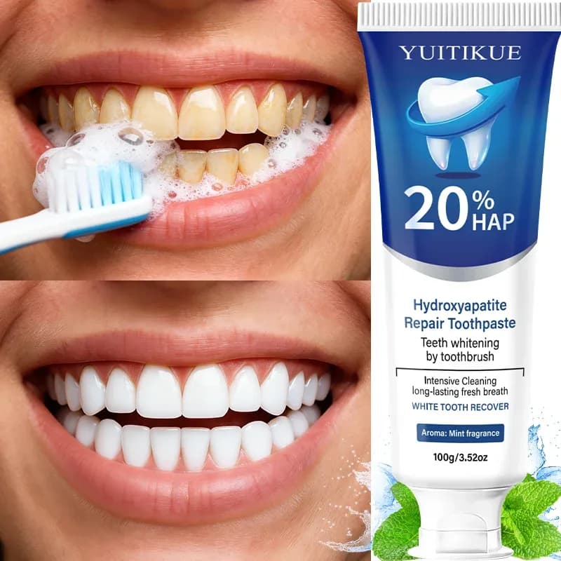 20% Hydroxyapatite Toothpaste for Deep Cleaning & Whitening