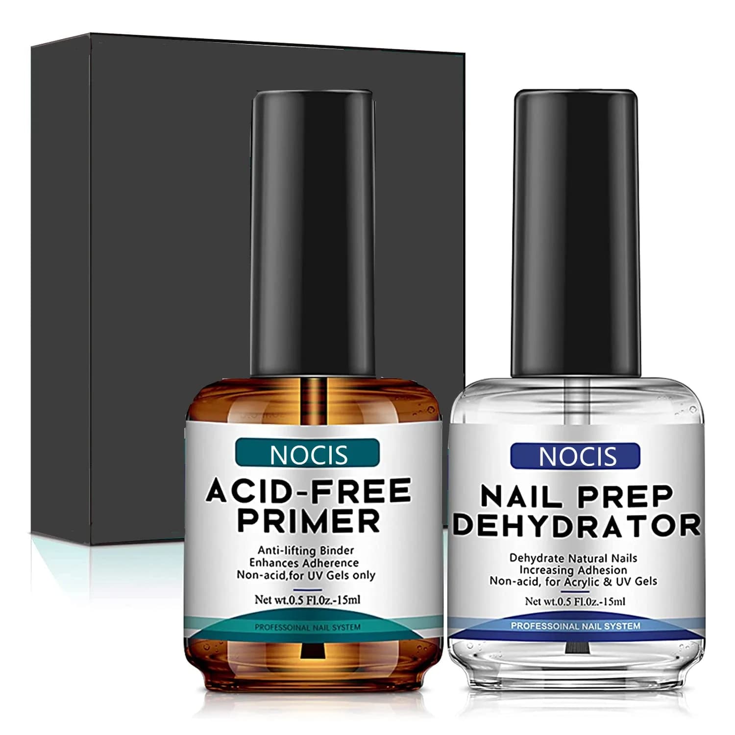 Professional Nail Dehydrator and Acid-Free Primer, 15 ml