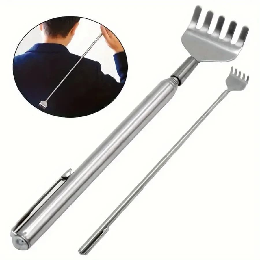 Compact Telescopic Stainless Steel Back Massager