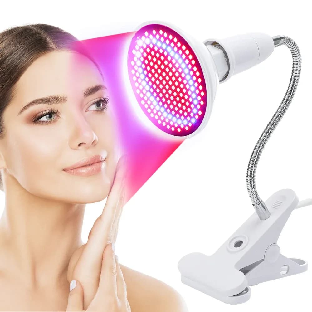 LED Red & Blue Light Therapy Device for Facial Rejuvenation