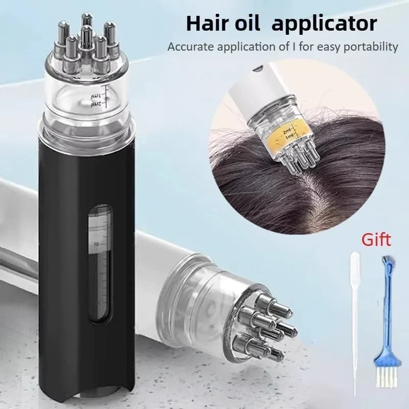 Hair Oil Applicator Scalp Massager Comb