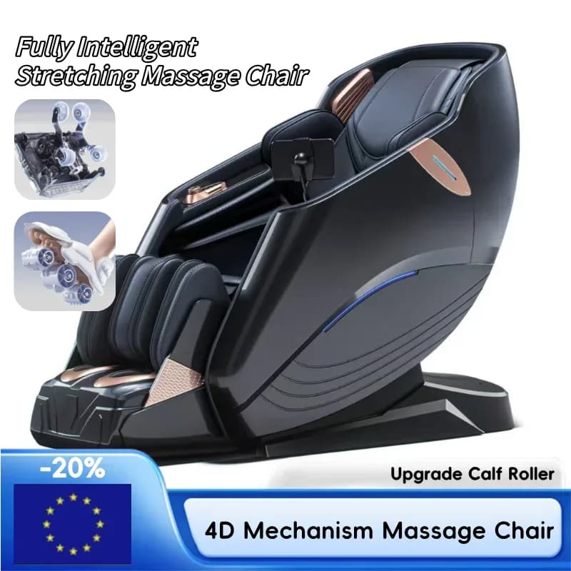 Luxury Zero Gravity 4D Massage Chair AI Voice Control SL Track