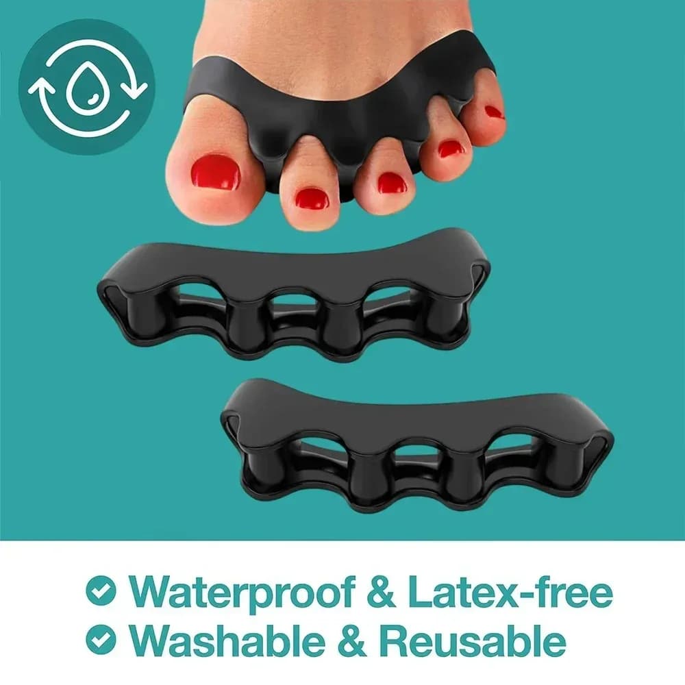 Silicone Toe Separator Pair – Bunion & Hammer Toe Corrector