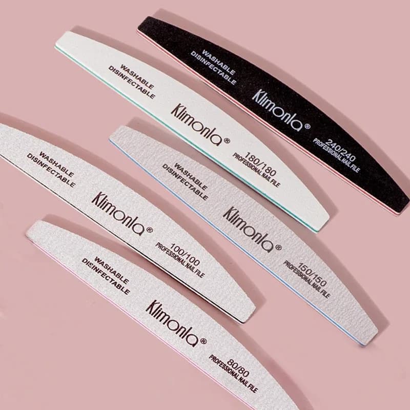 Professional EVA Nail Files – 100/180 Grit, 5‑Pack