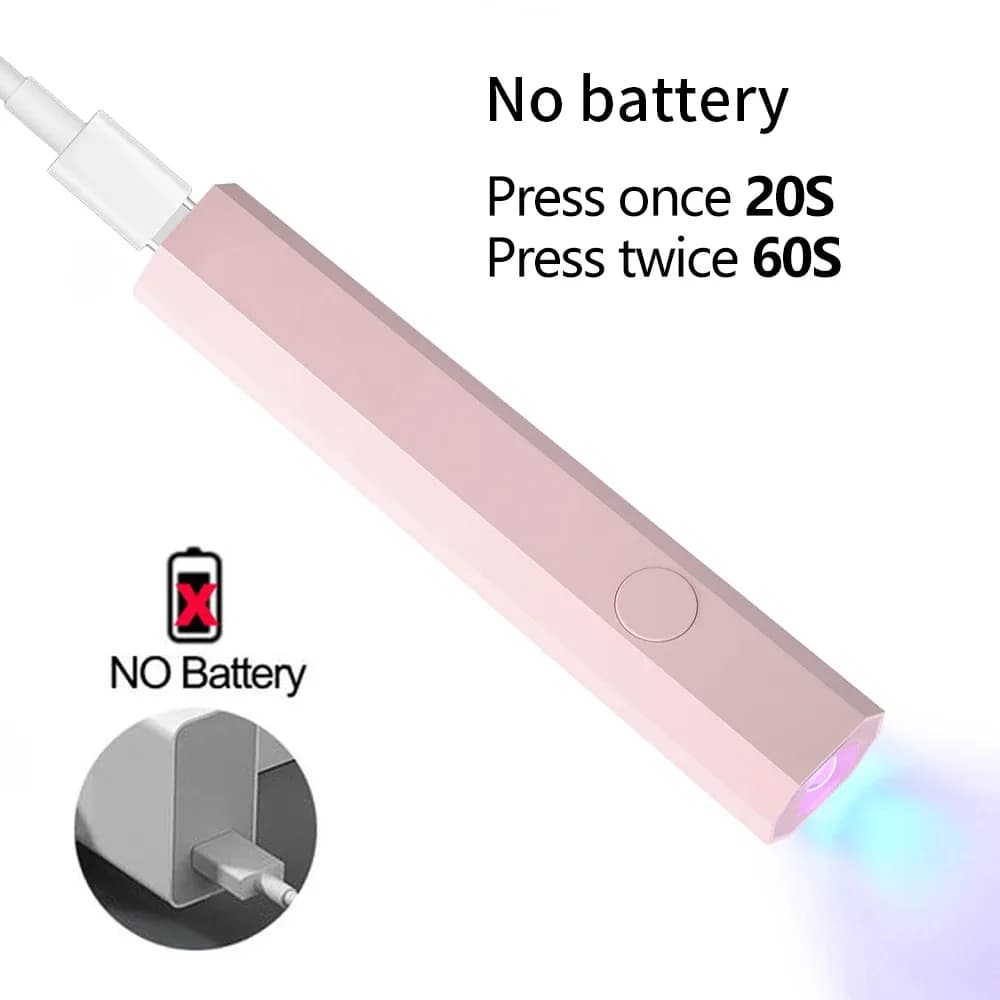 Cordless UV Nail Lamp with Stand and LCD Display