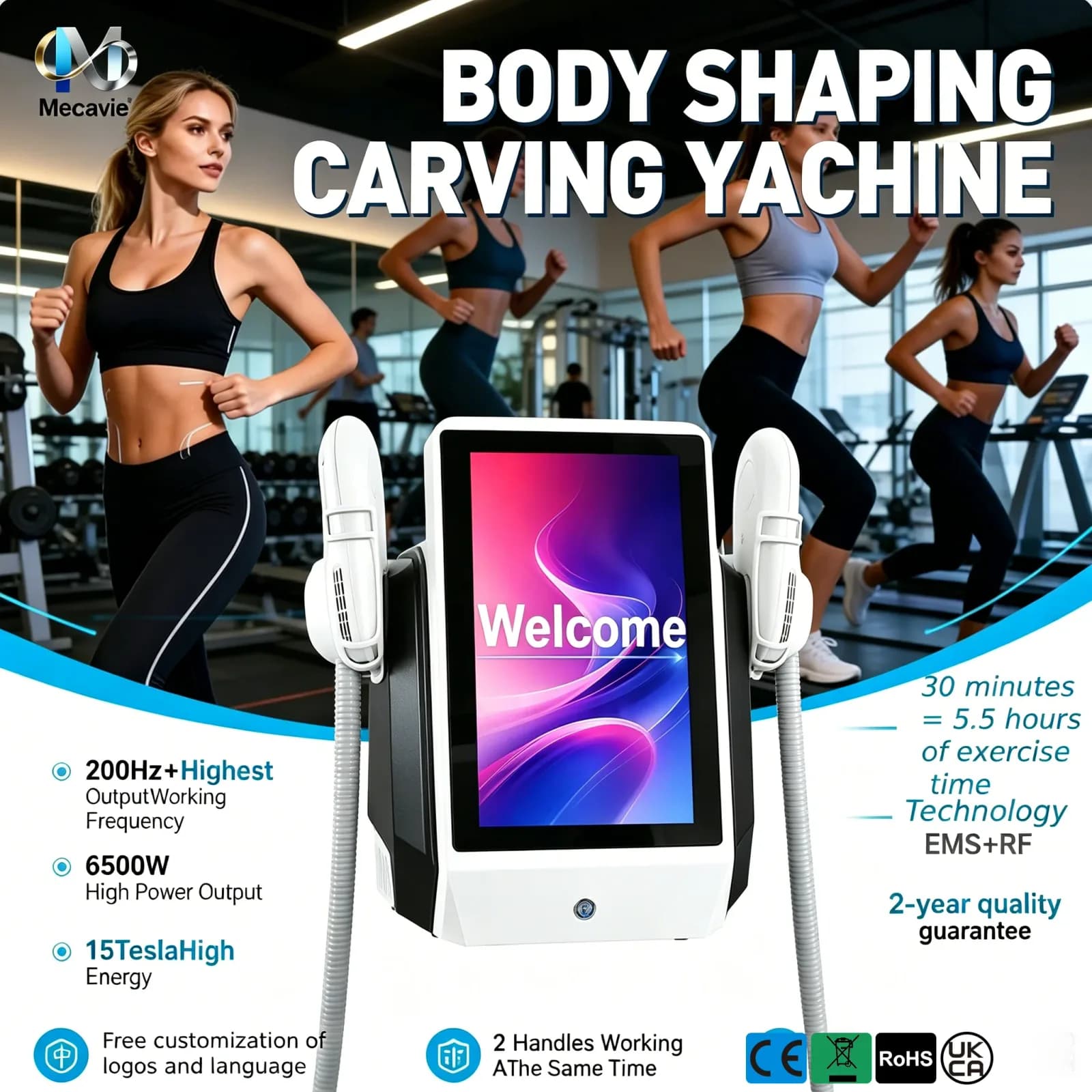 RF EMS Body Fat Removal Machine – 6500W