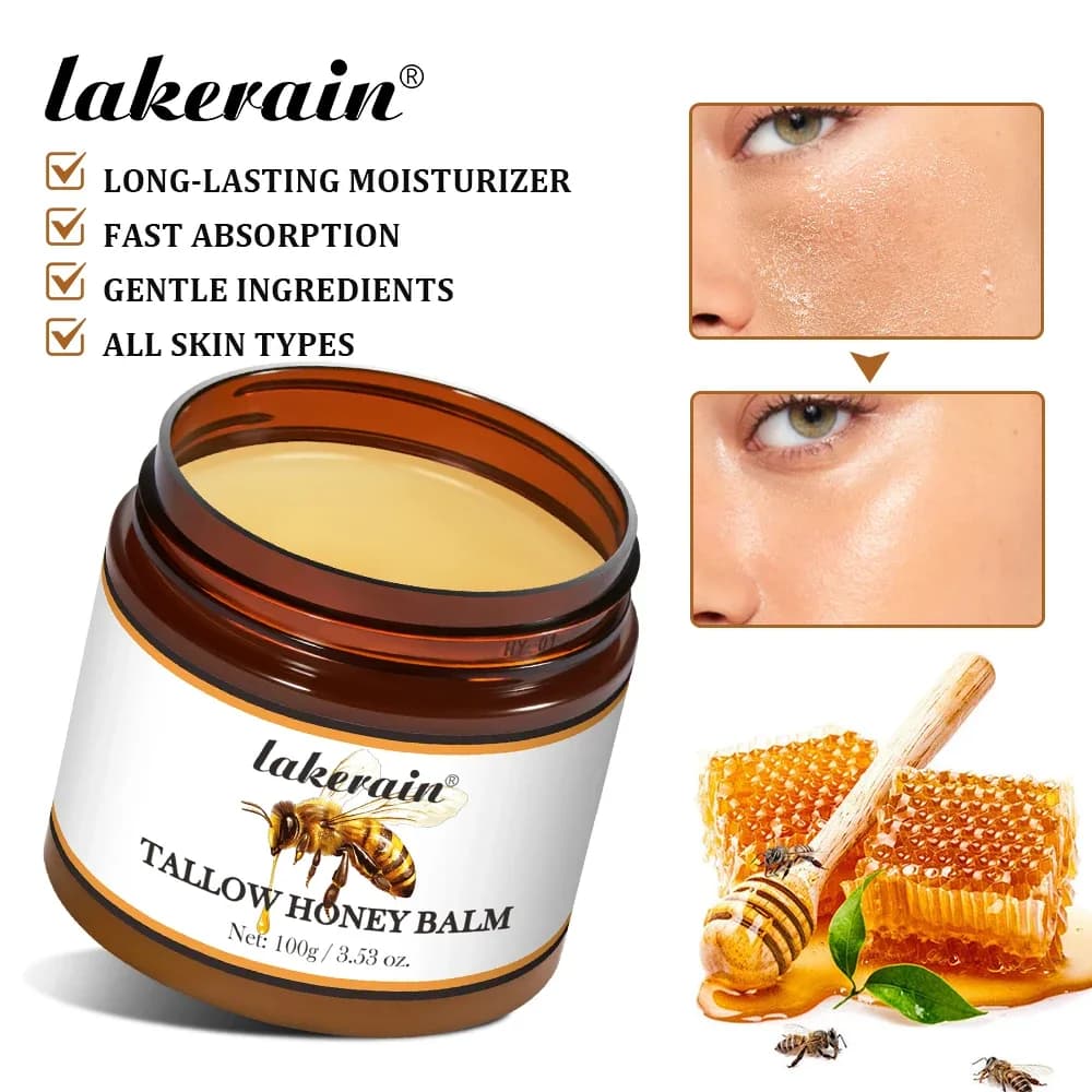 Tallow Honey Balm for Dry, Itchy Skin