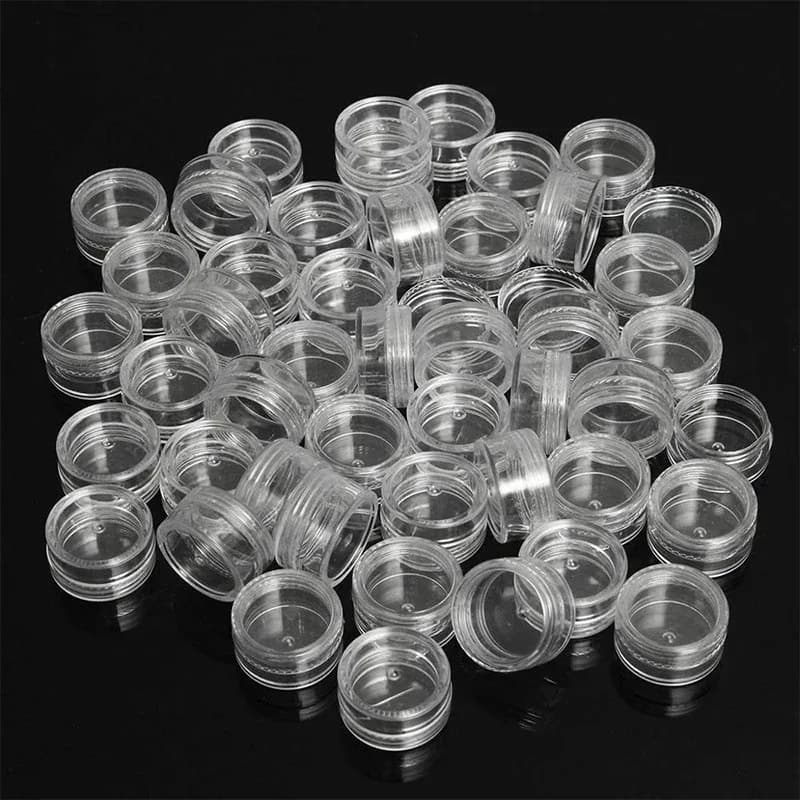 Clear 5 g Sample Cream Jars – Pack of 50