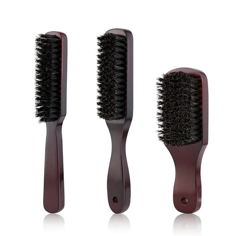 Wood Handle Boar Bristle Beard & Moustache Brush