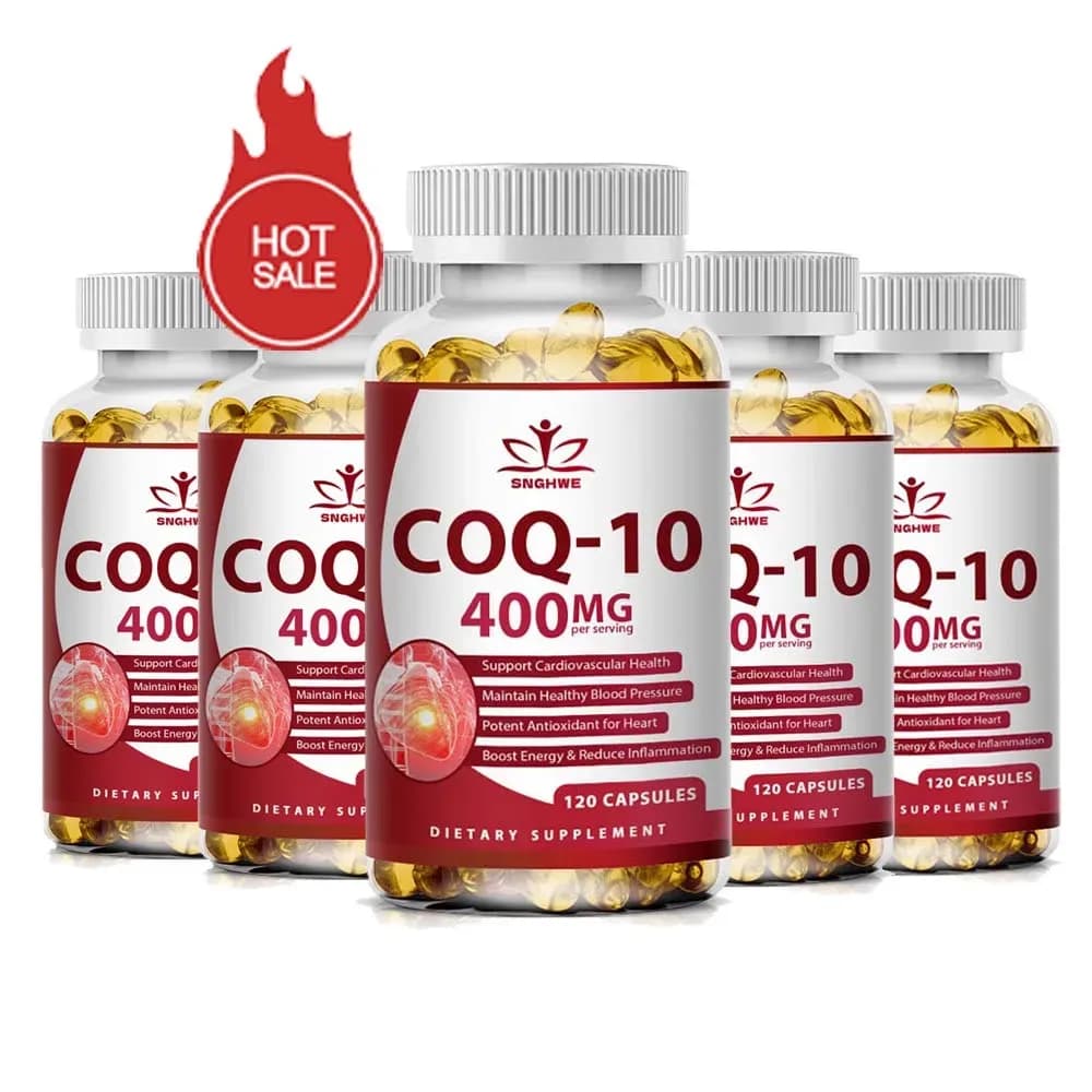 Organic Coenzyme Q10 400 mg Capsules – 120 Count