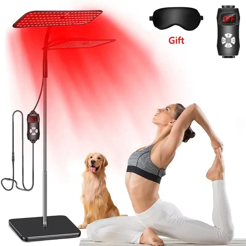 LED Red Light Therapy Panel with Stand – 660nm & 850nm