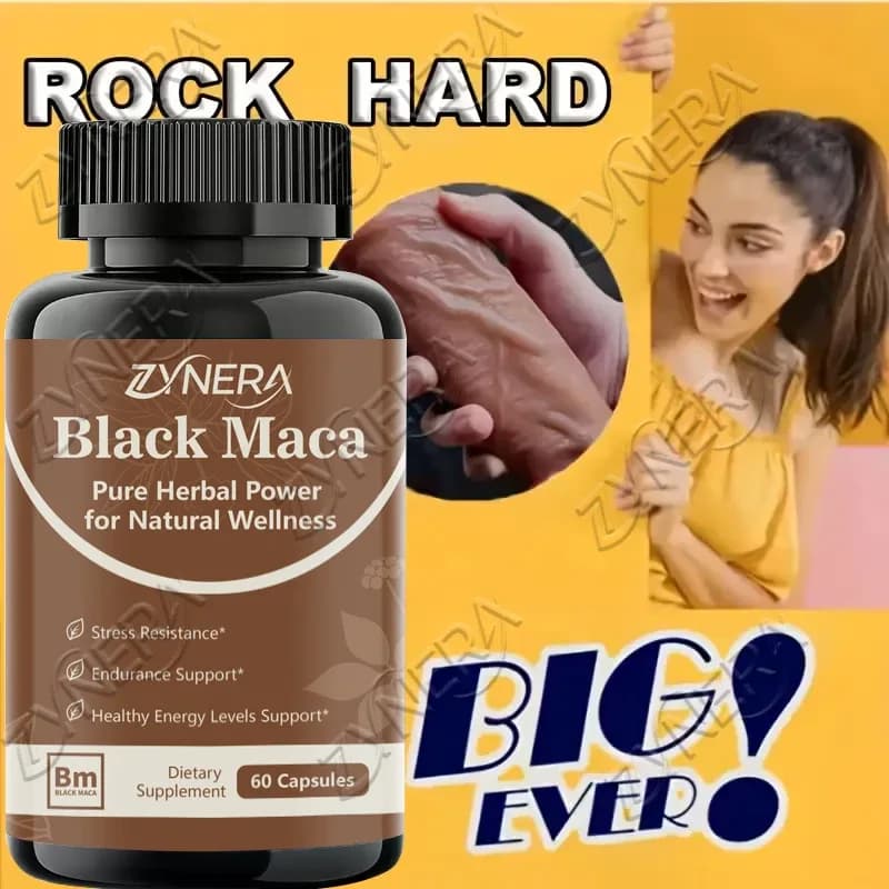 Black Maca Capsules for Male Stamina