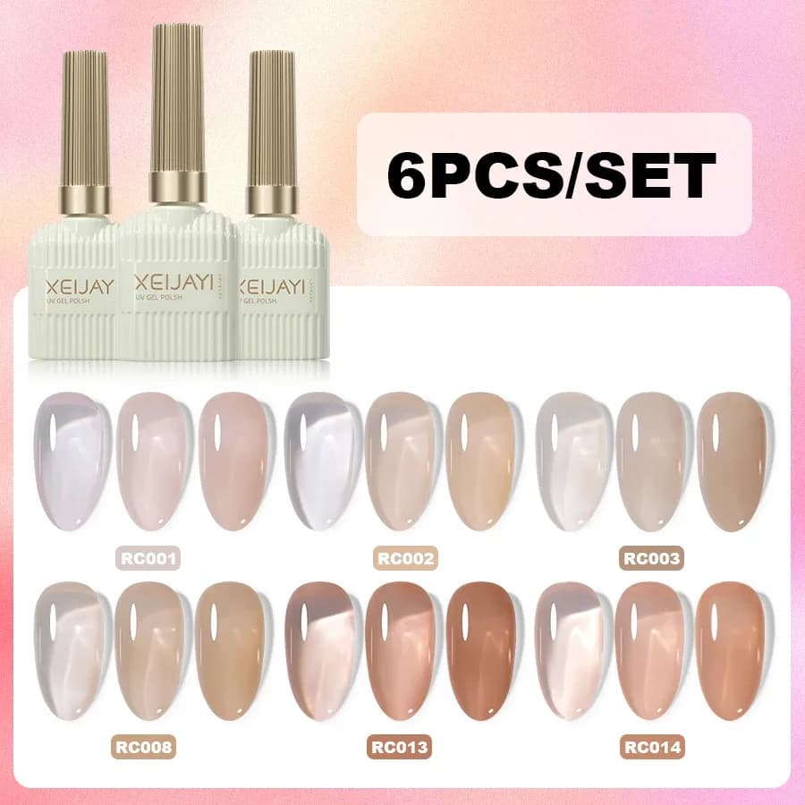 FUNMENTO 6‑Piece 15 ml Nail Gel Polish Set