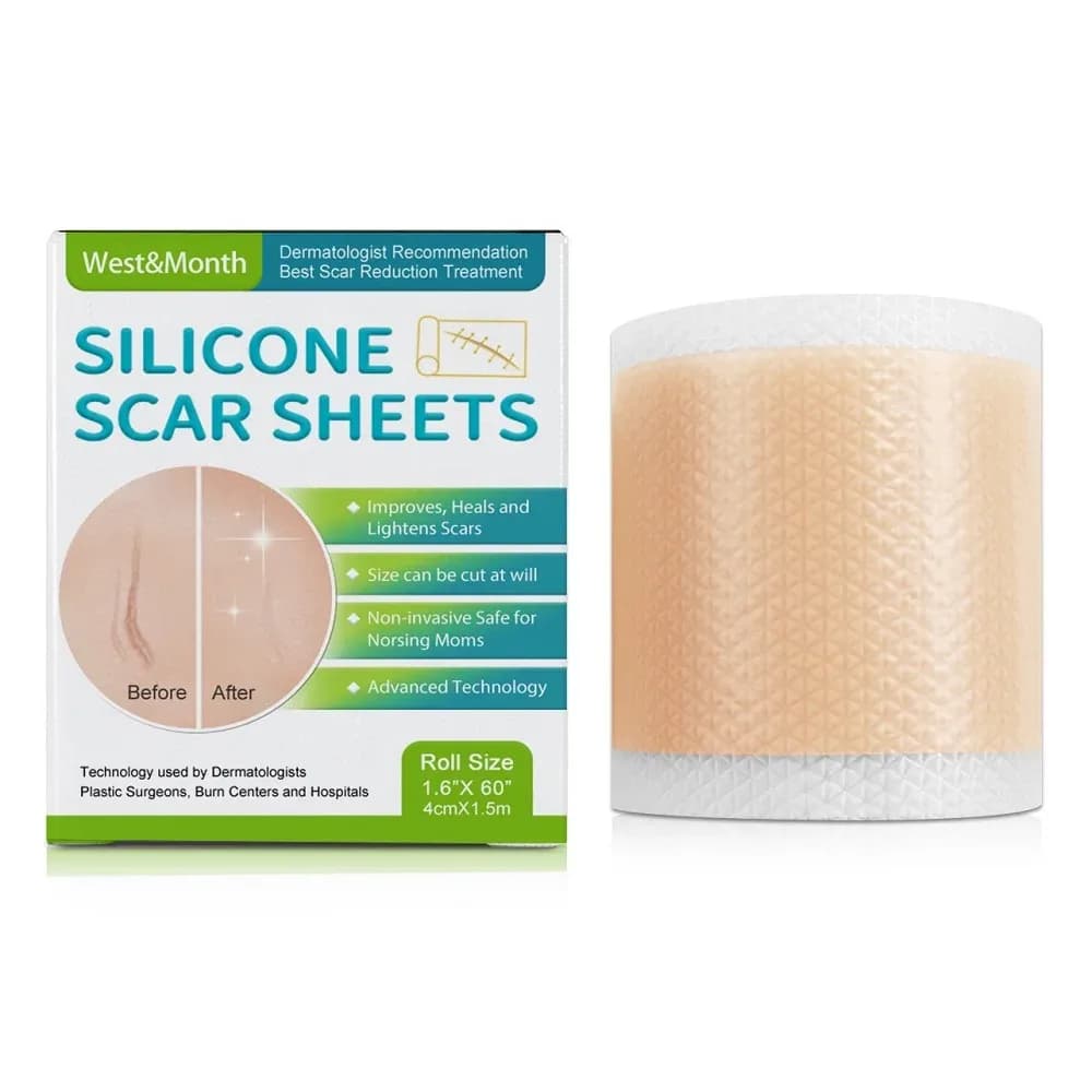 Silicone Scar Sheet Roll, 4 cm × 150 cm Self‑Adhesive Cover