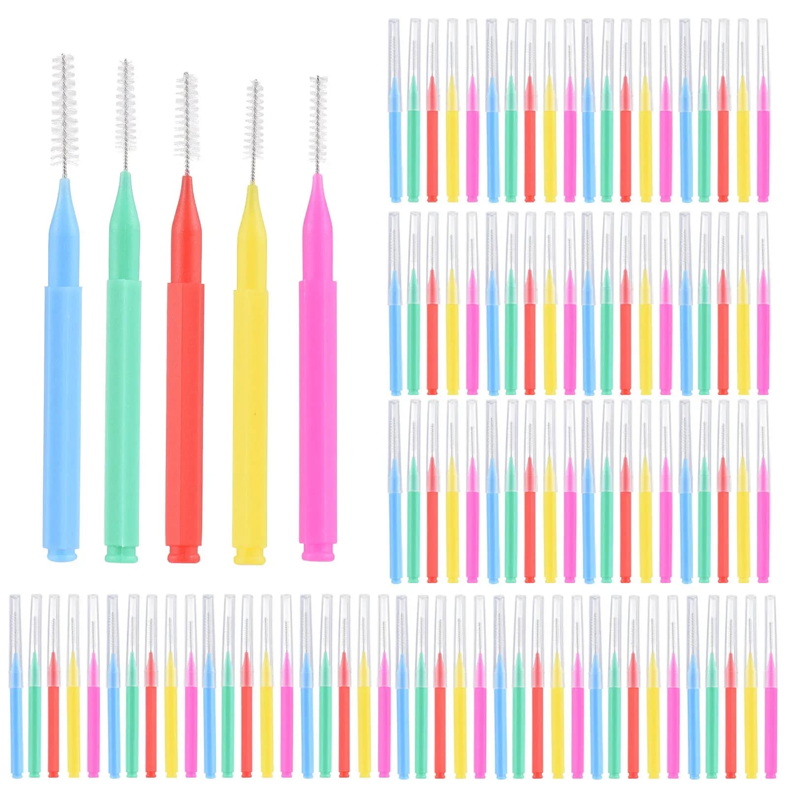 Interdental Brushes – 100 Count for Braces & Dental Cleaning