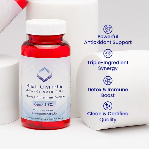 l glutathione reduced 1000mg Relumins Gluta 1000 Reduced L-Glutathione Complex with ALA & Vitamin C